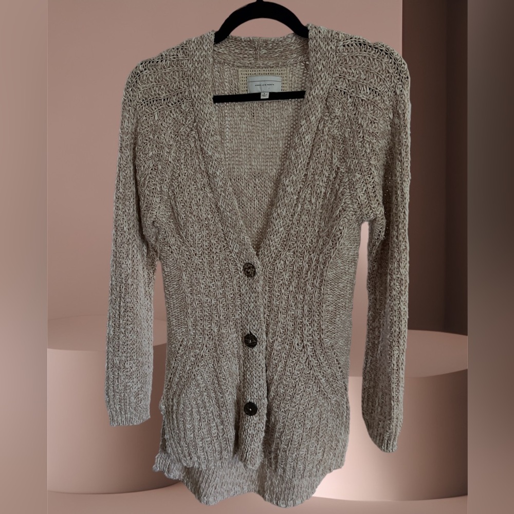 Angel Of The North Anthropologie Cardigan Sweater Womens small Italy Pink